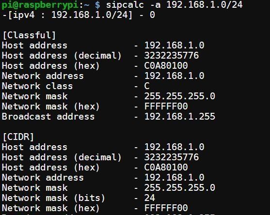 SIPCALC – Calculadora de redes en Linux