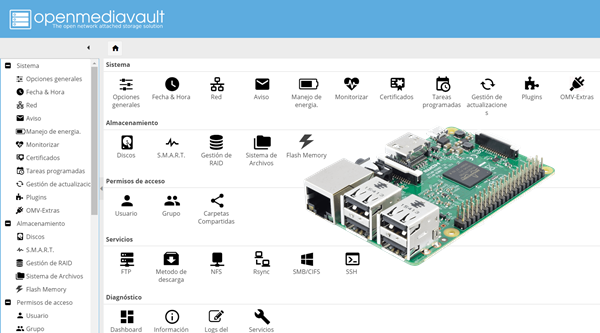 Instalar OpenMediaVault en Raspberry (NAS casero)