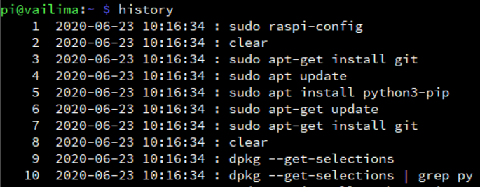 Mostrar fecha en comando history de Linux