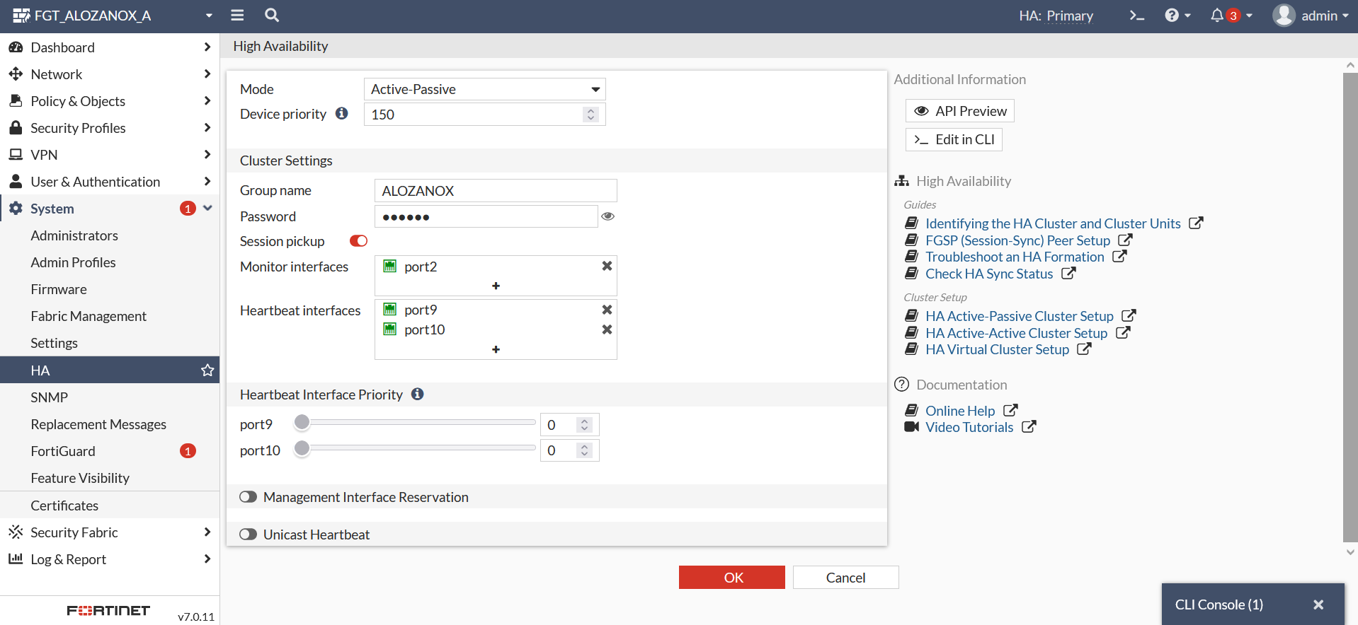Forzar Failover en un Clúster FortiGate sin reiniciar los equipos