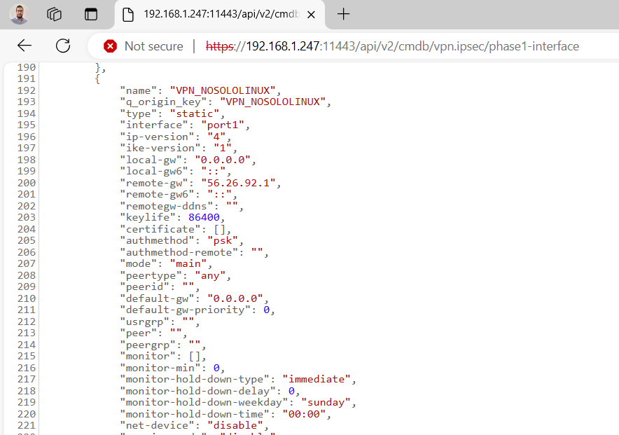 Obtener Contraseñas en Texto Plano de VPN IPSEC en FortiGate