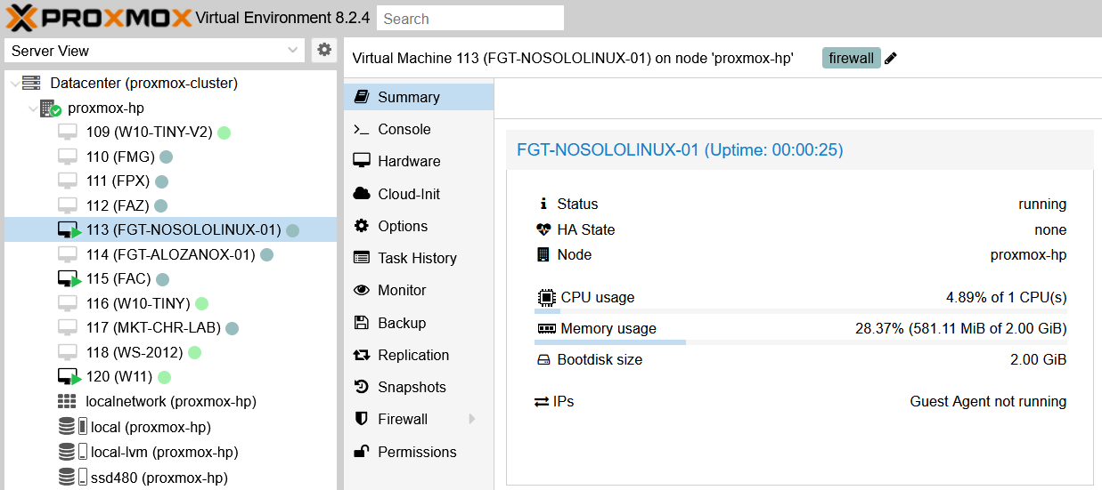 Desbloquear una Máquina Virtual/Contenedor en Proxmox