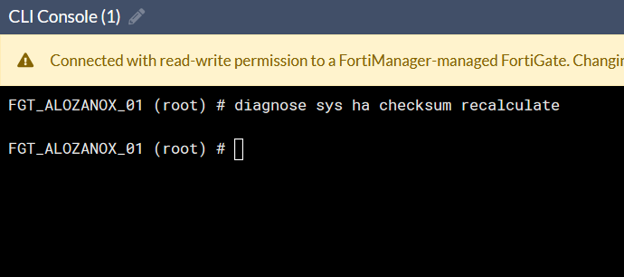 Sincronizar Equipos FortiGate en HA