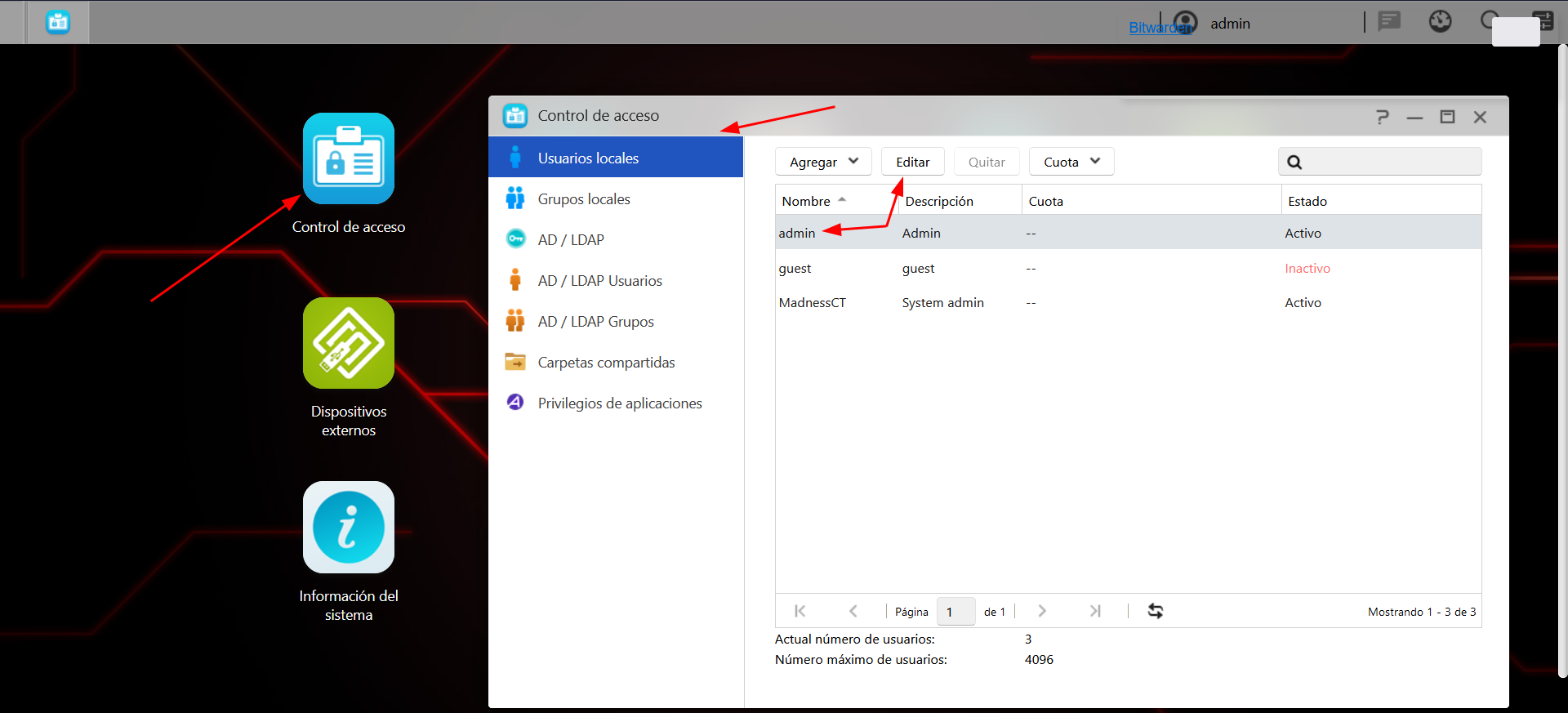 Cambiar la Contraseña del Usuario Admin en tu NAS Asustor