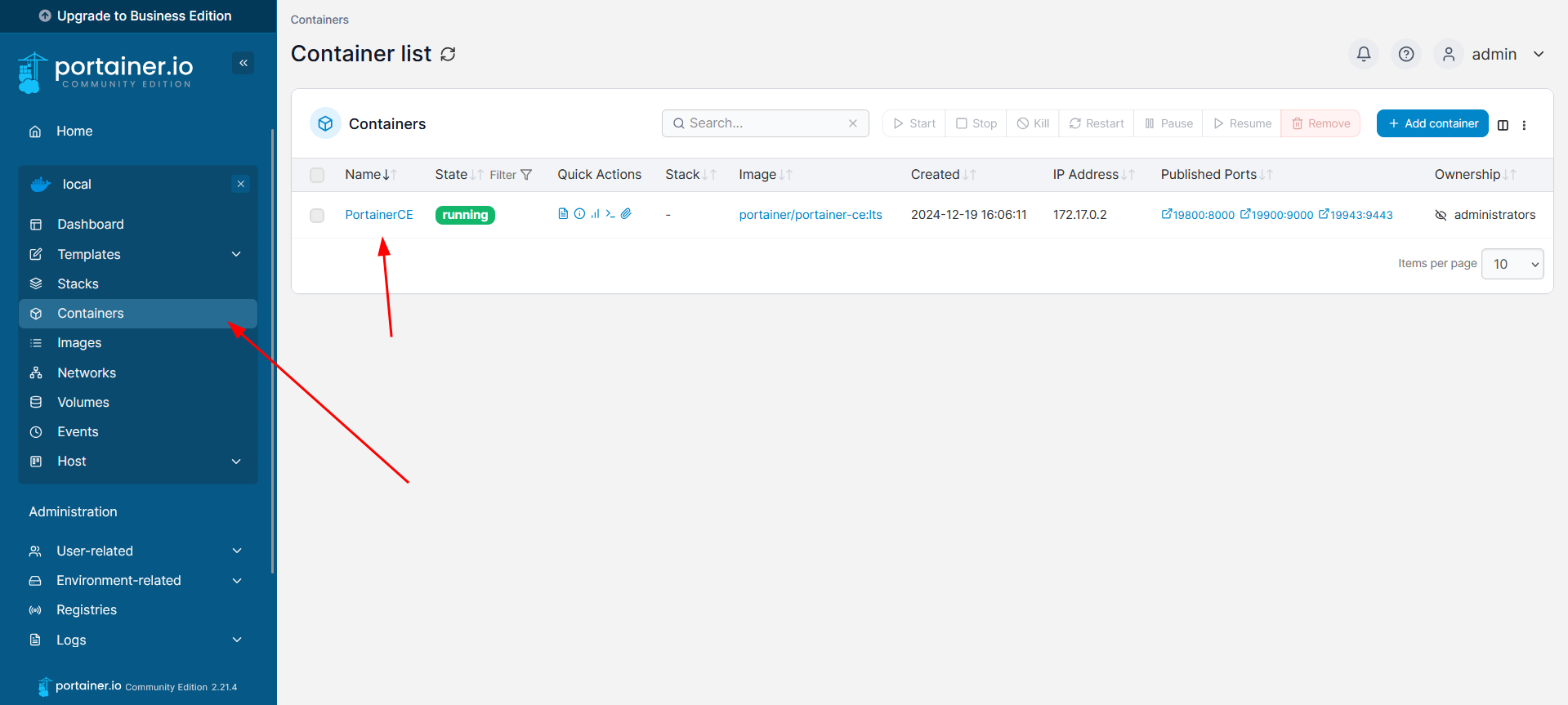 Guía de instalación de Portainer en un NAS Asustor