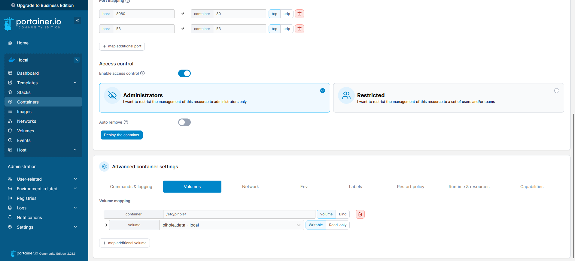 Instalar Pi-hole en un NAS Asustor Usando Portainer: Bloquea Publicidad en Toda tu Red