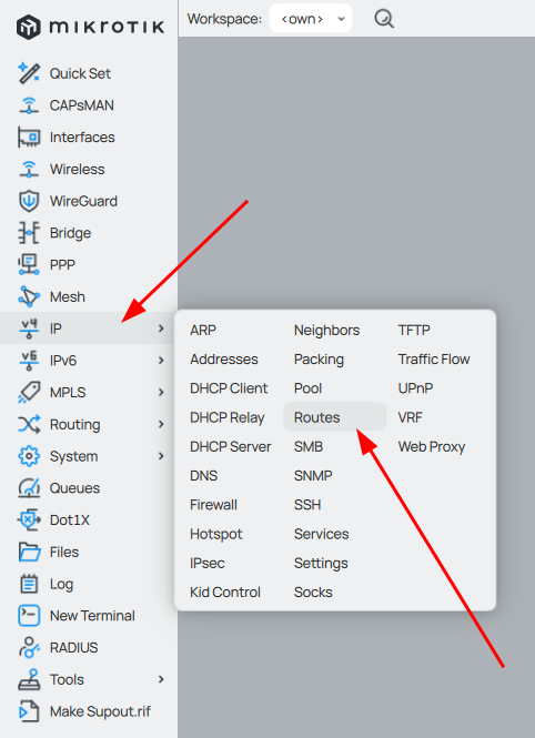 Configurar una Ruta Estática en MikroTik: Guía Paso a Paso