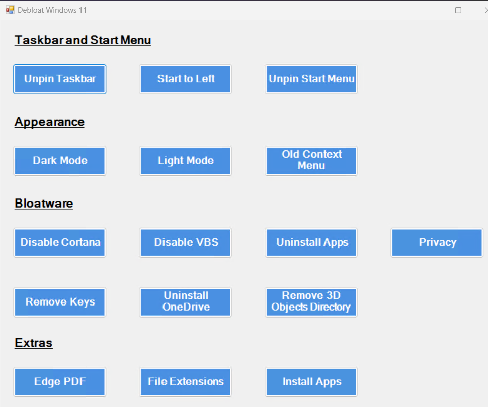debloat11: Optimiza Windows 11 en Unos Clics