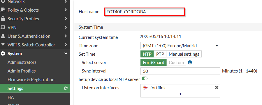 Auditoría de Firewalls Fortigate – Parte 1: Revisión de Configuración a Nivel de Sistema