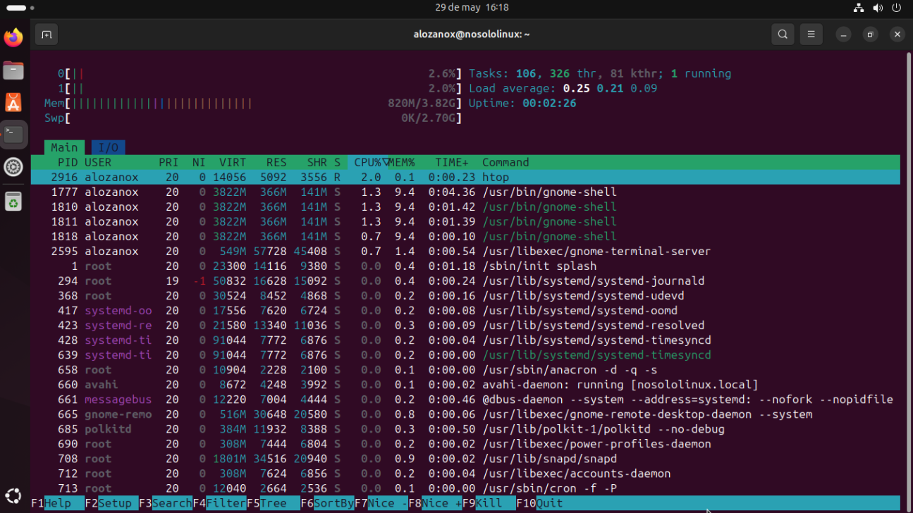 🐧Htop en Linux: Guía Completa para Monitorizar Procesos en Tiempo Real