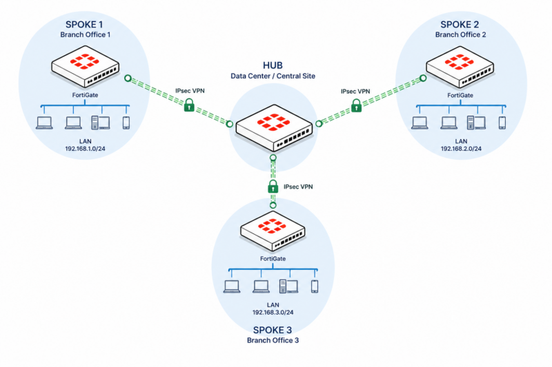 Configuración de BGP sobre VPN Site-to-Site en FortiGate